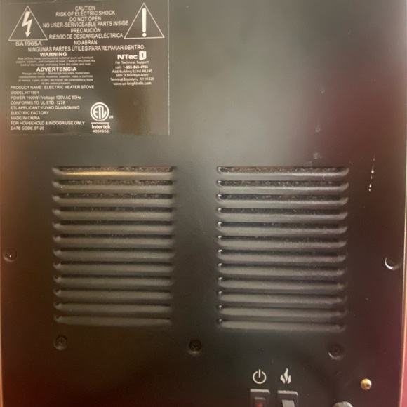 1500W Portable Electric Fireplace Space Heater. - Picture 3 of 11